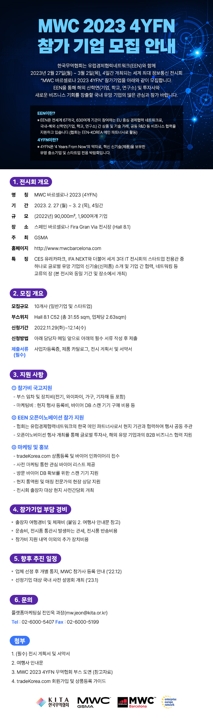 MWC 2023 바로셀로나 (4YFN) 참가사 모집